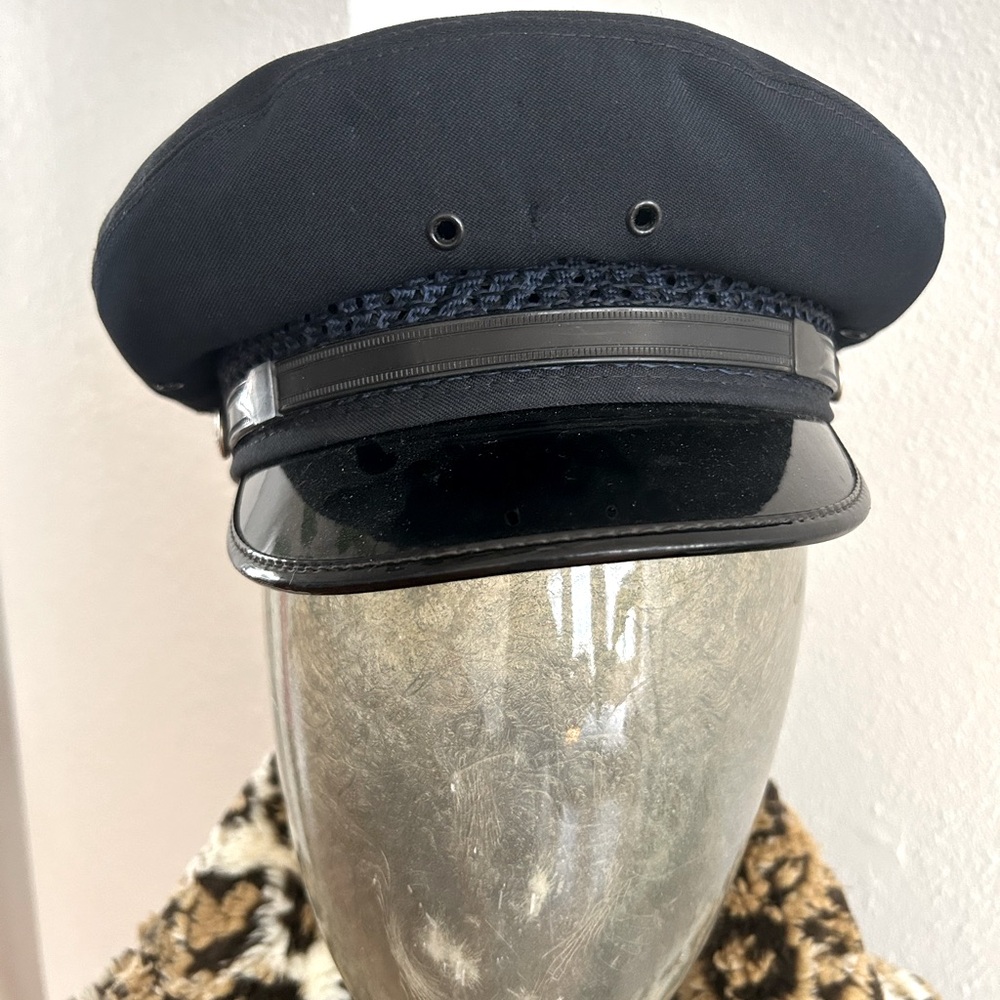 Vintage military or police hat, size 7 1/8